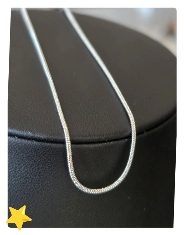 Collier maille serpent ronde 1mm 65cm