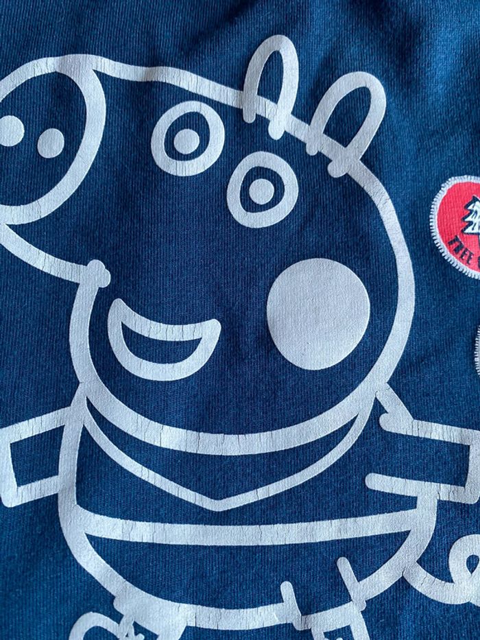 🔹 Sweat tee-shirt manches longues à capuche Peppa pig garçon 🔹 95% Coton - 4 ans 🔹 - photo numéro 4