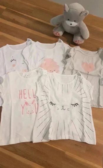 Lot 5 tee-shirt manches courtes
