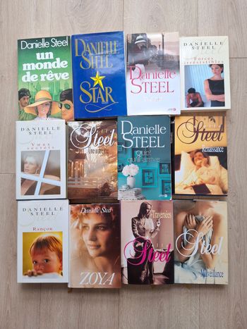Lot de 12 romans de Danielle Steel en bon état