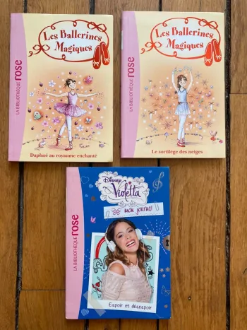 Lot de livres les ballerines magiques et violetta