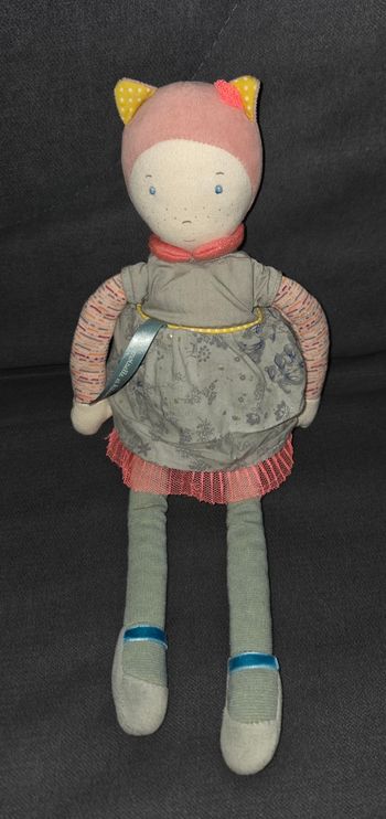 Doudou poupée Mademoiselle et Ribambelle 35 cm - Moulin Roty