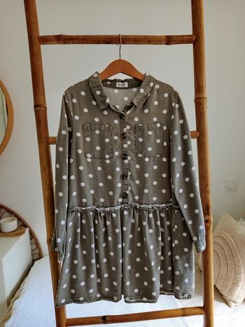 Robe kaki à pois Orchestra 8 ans