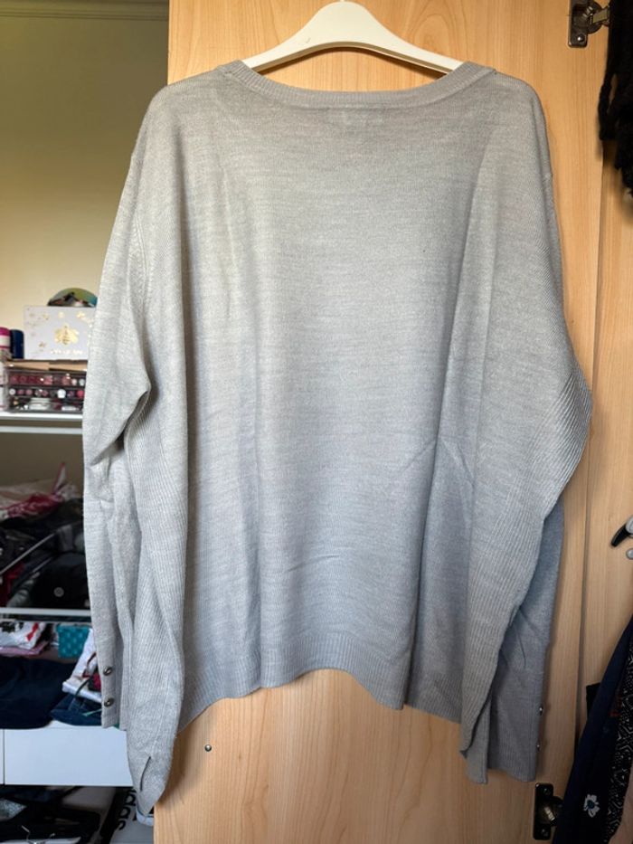 Pull gris clair - photo numéro 5
