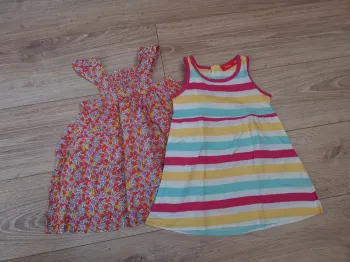 Lot de 2 robes d'été fille 1 an