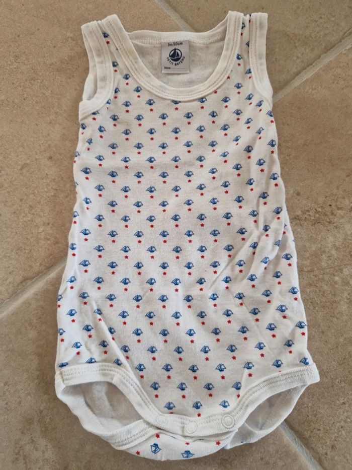 Lot de 8 bodies sans manches bébé garçon 3 mois - photo numéro 4
