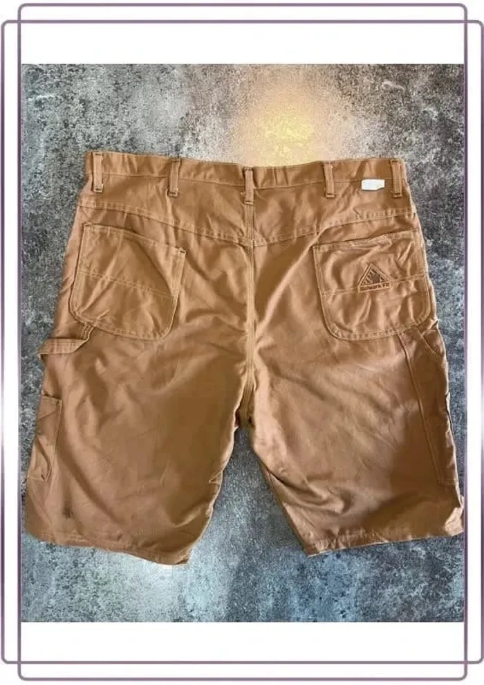 Short workwear marron homme Bulwark 42x37 Pantaloncini carpentiere uomo Zimmermannsshorts Herren - photo numéro 2
