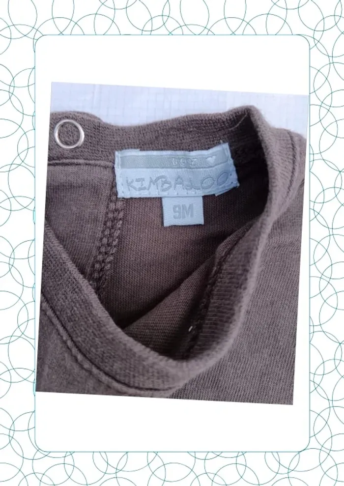 Tee shirt manches courtes 9 mois Kimbaloo - photo numéro 2