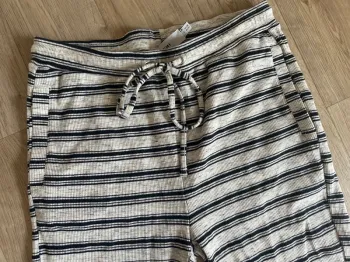 Ichi pantalon, jogging, taille, élastique, survêtement, bleu, rayures femme, taille S