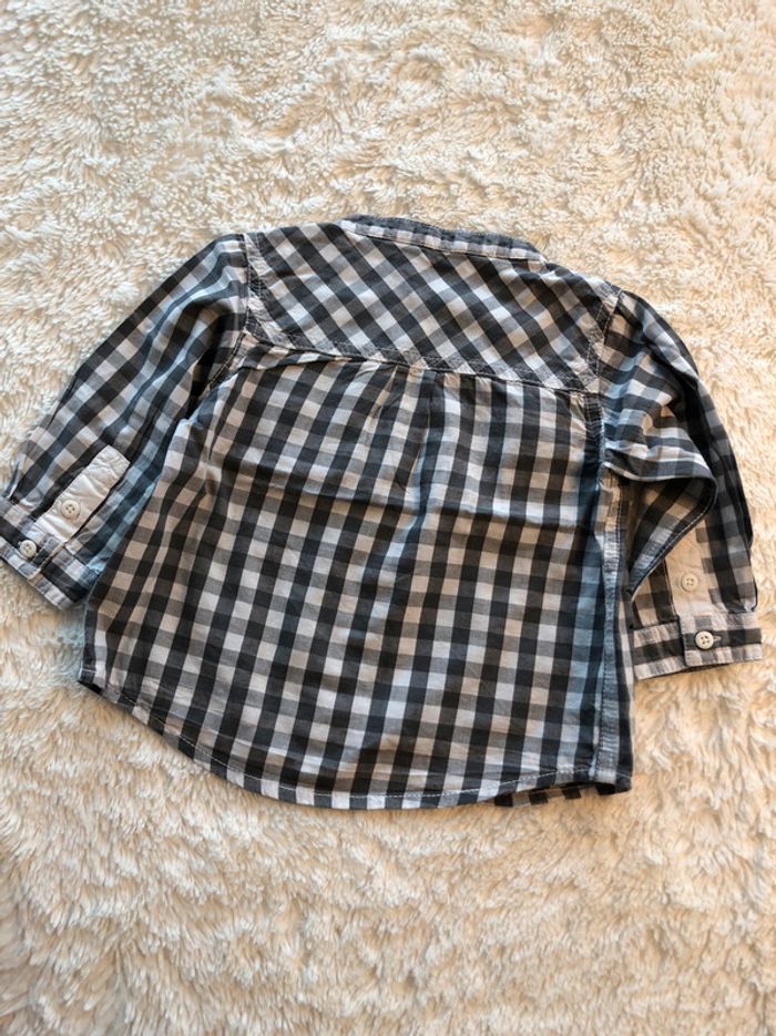 Chemise carreaux gris et blanc Lulu Castagnette - photo numéro 2