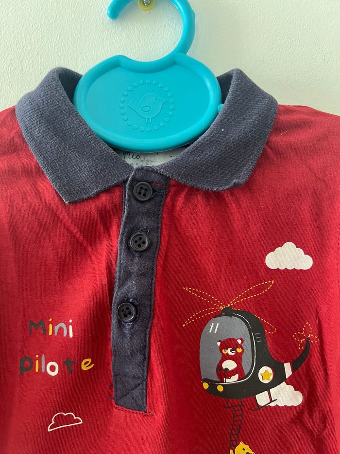 Polo chemise rouge - photo numéro 2