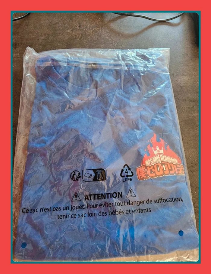 Tshirt My Hero Academia Burger King My Flame Academia taille M neuf