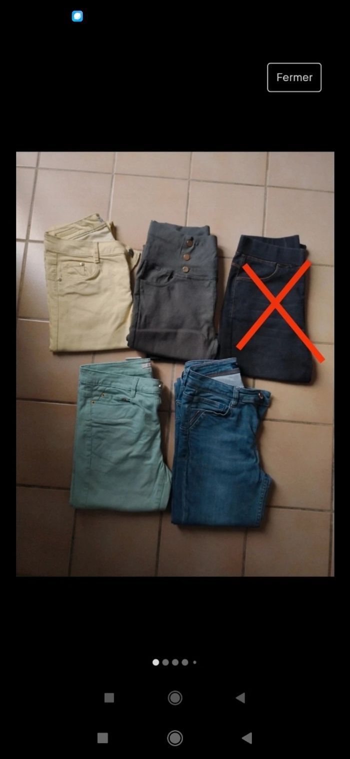 Lot pantalon femme