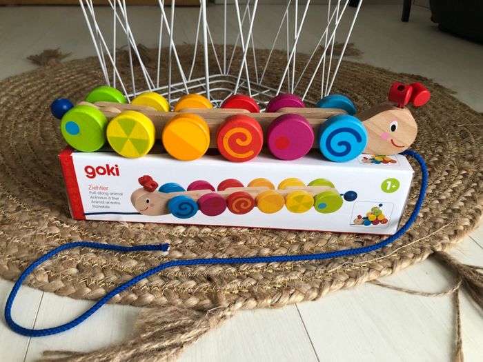 Chenille en bois à tirer - photo numéro 2