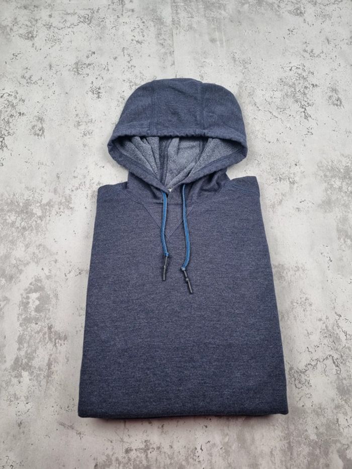Sweat capuche Eddie Bauer bleu gris XL Hommes (mesures en photos) - photo numéro 2