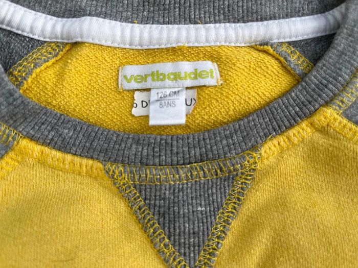 Pull jaune verbaudet taille 8 ans - photo numéro 3