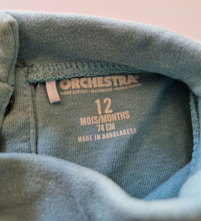 T-shirt manche longue col roulé Orchestra 12 mois - photo numéro 2