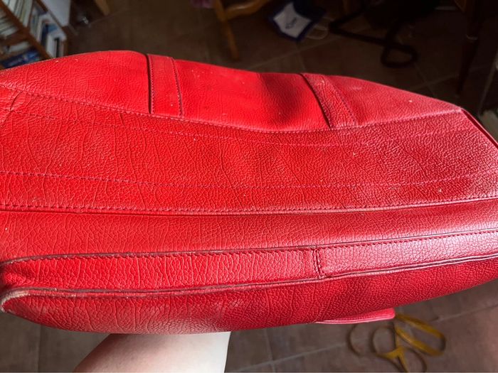 Sac Arthur et Aston en cuir rouge - photo numéro 13