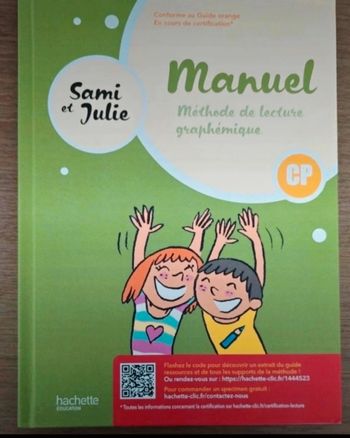 Manuel Methode de lecture graphemique Sami et Julie CP neuf