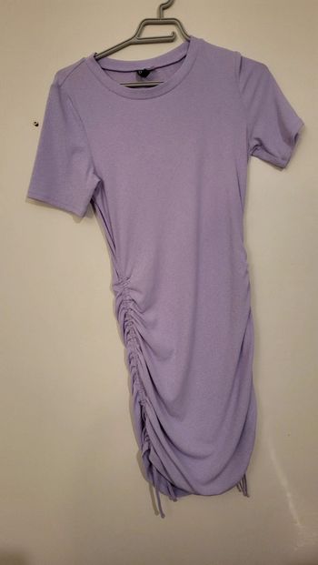 Robe moulante mauve