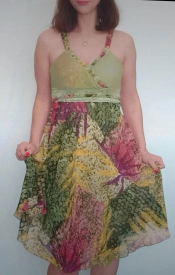 Robe été cérémonie colorée ethnique chic TU