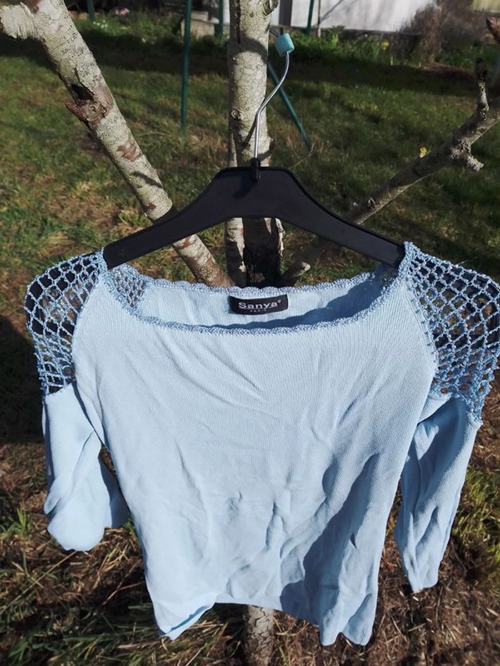 Tee shirt a bras dénudé femme - photo numéro 2