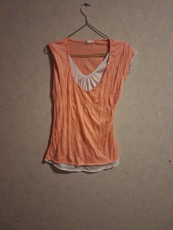 Tee-shirt saumon 38 40