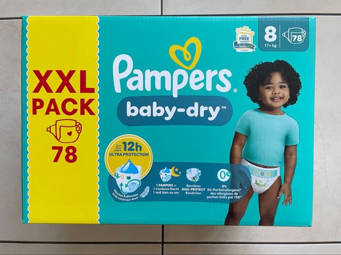 Pack XXL Pampers T.8
