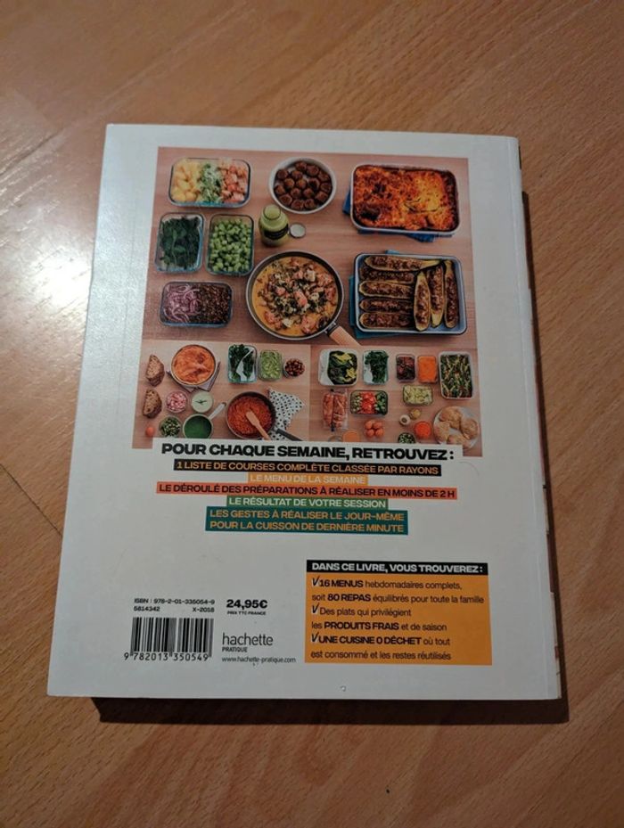 Livre En 2h je cuisine pour toute la semaine 256 pages - photo numéro 2