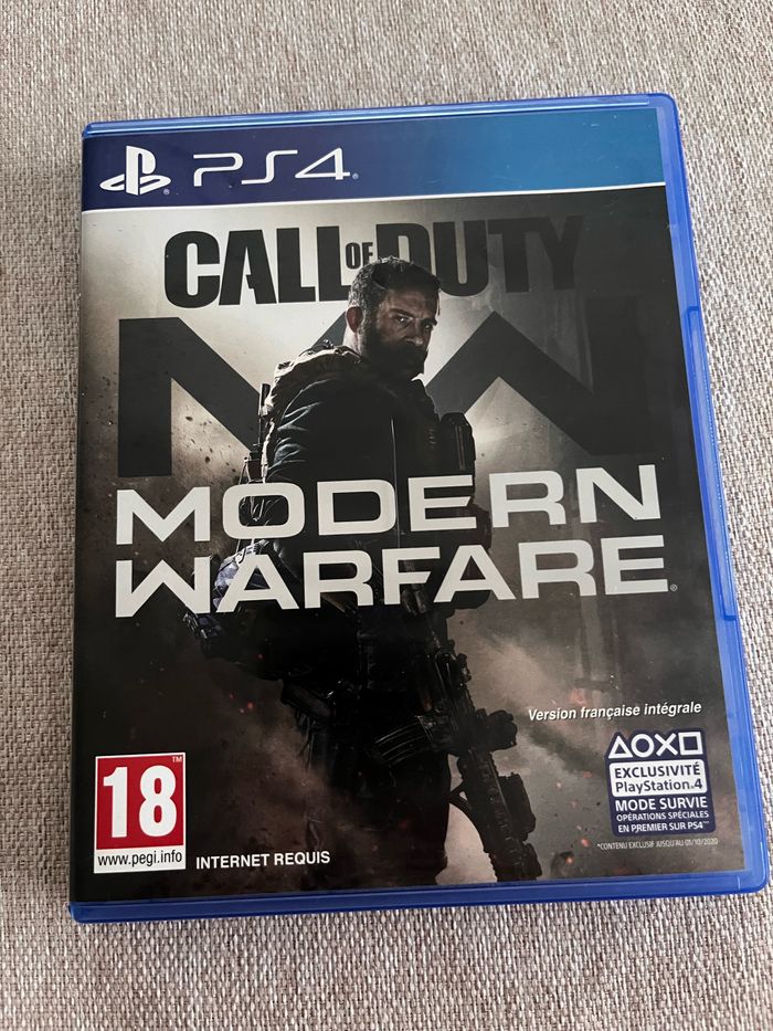 Jeu ps4 call of duty modern warfare