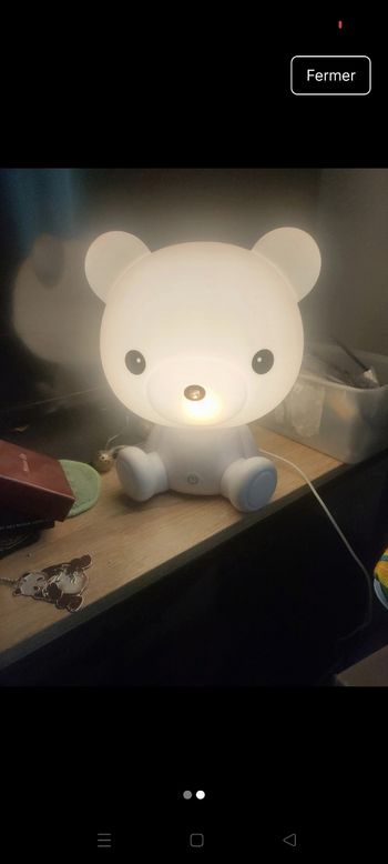 Veilleuse enfant grand ours 3 intensité