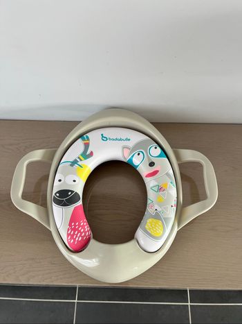 Réducteur de toilette badabulle avec poignées