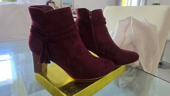 Bottines couleur aubergine9