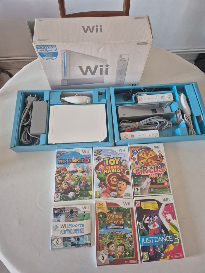 Console Nintendo wii blanche en boite et jeux