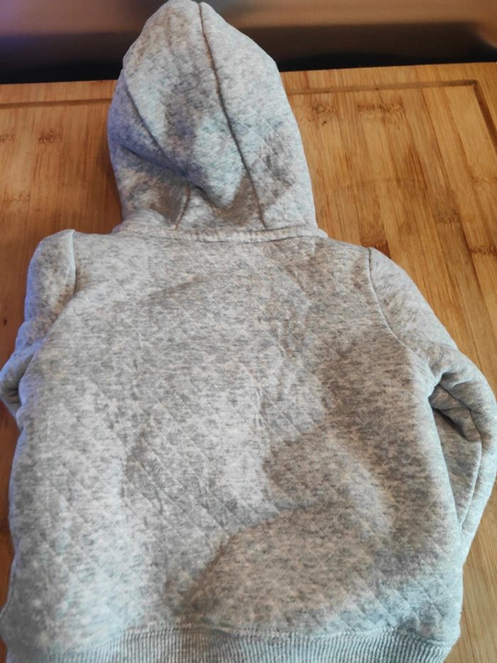 Pull doublé polaire zippé a capuche - photo numéro 4