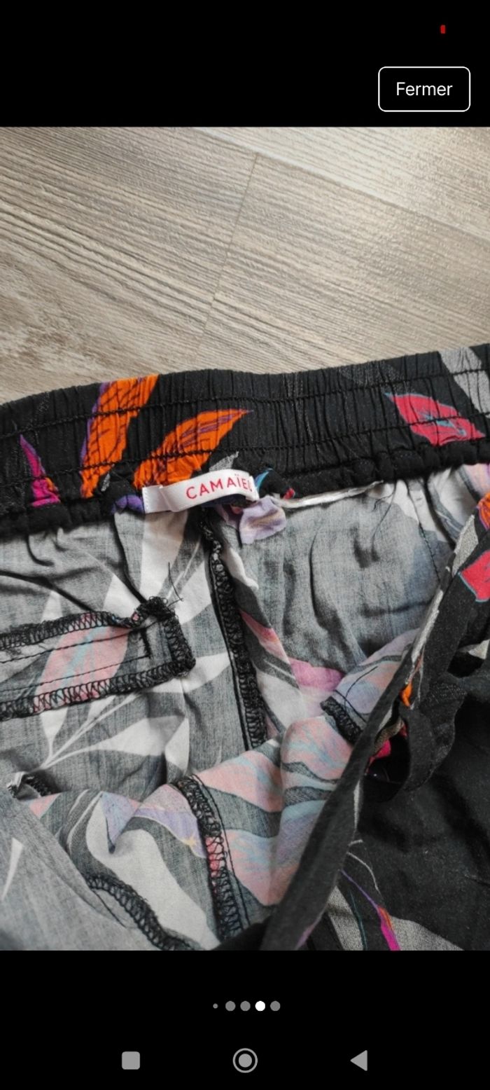 Pantalon fin femme Camaïeu imprimé - photo numéro 5
