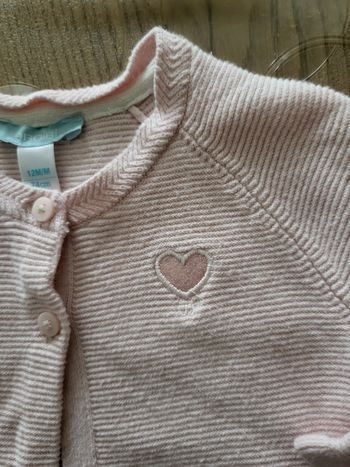 Gilet manches longues bébé 🚼 fille 12 mois