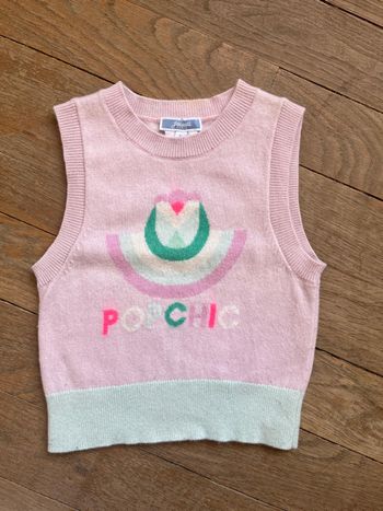 Pull sans manches rose Jacadi 4 ans