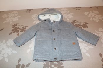 Manteau doublé gris