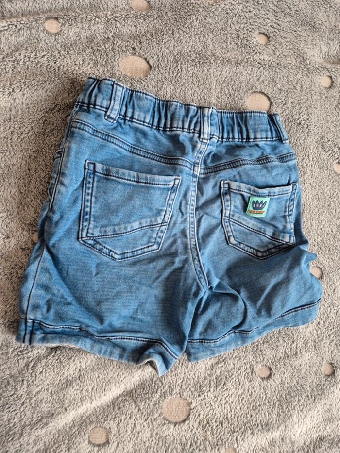 Short taille élastique en jean 8 ans - photo numéro 2