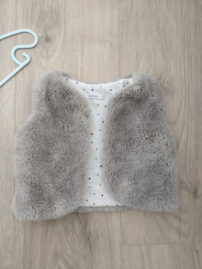 Gilet sans manche mouton Bout'chou 6 mois - photo numéro 2
