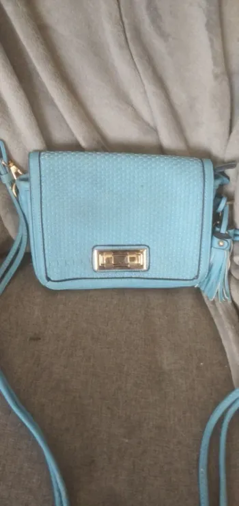 Sac a main pochette bleu