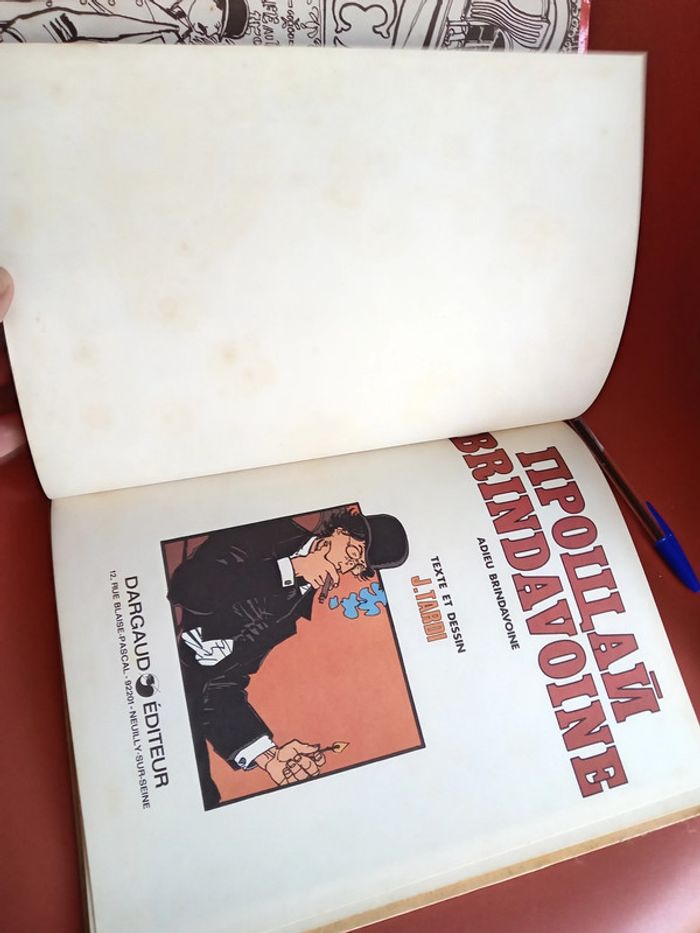 bd de Tardi, Adieu Brindavoine édition de 1974 - photo numéro 7