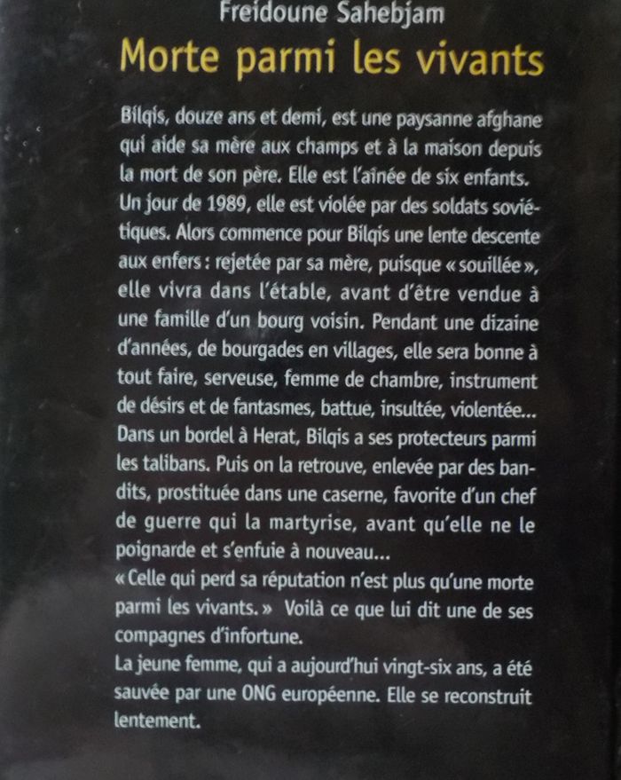 MORTE PARMI LES VIVANTS par Freidoune SAHEBJAM Ed. France Loisirs - photo numéro 2