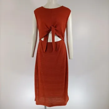 Robe longue Trika studio couleur rouille terracotta - Taille 38 estimée - État neuf - A124