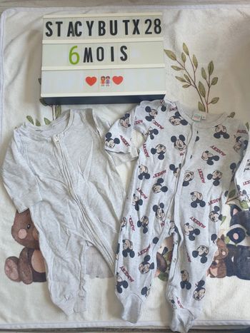 Lot pyjamas fin 6 mois garçon