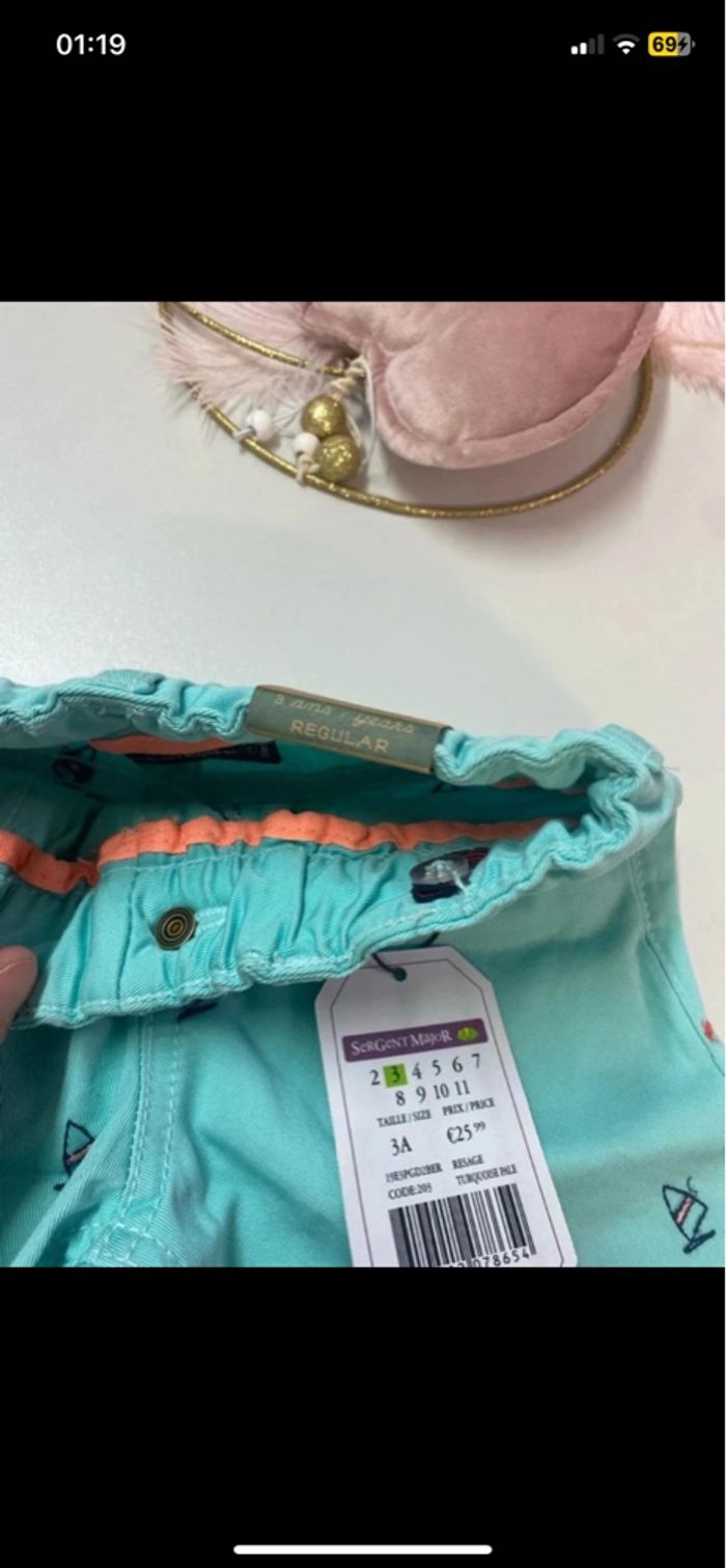 Short garçon - neuf - Sergent Major - Taille 3 ans - photo numéro 3