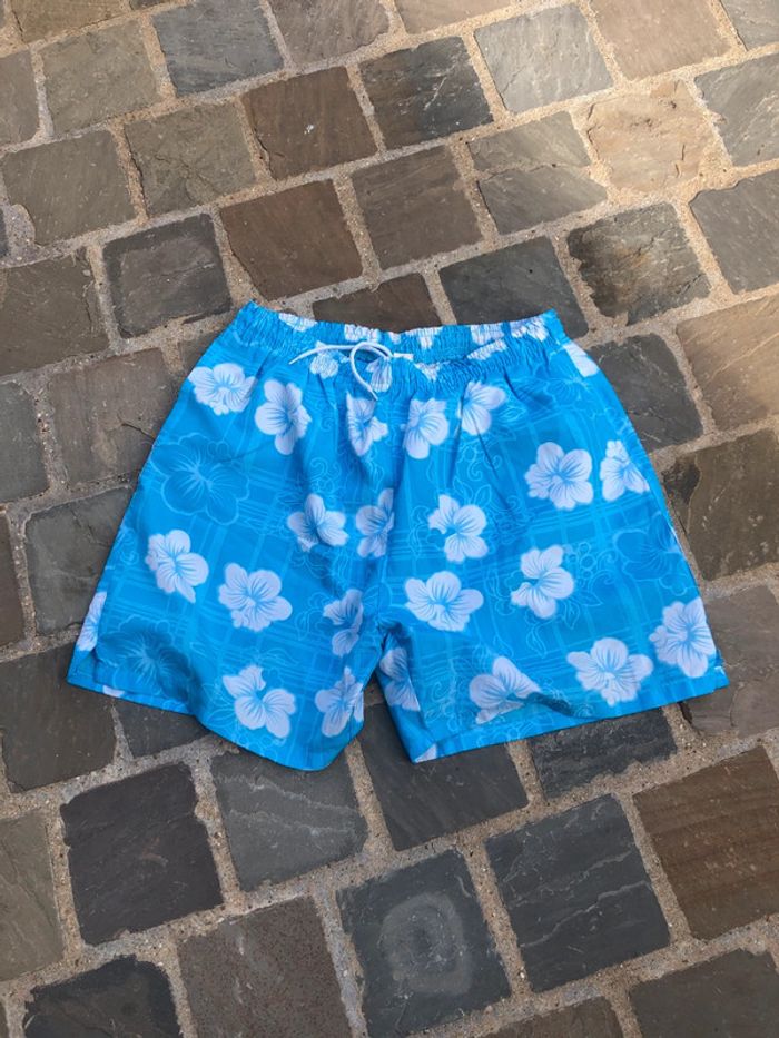 Shirt de plage hawaïen bleu