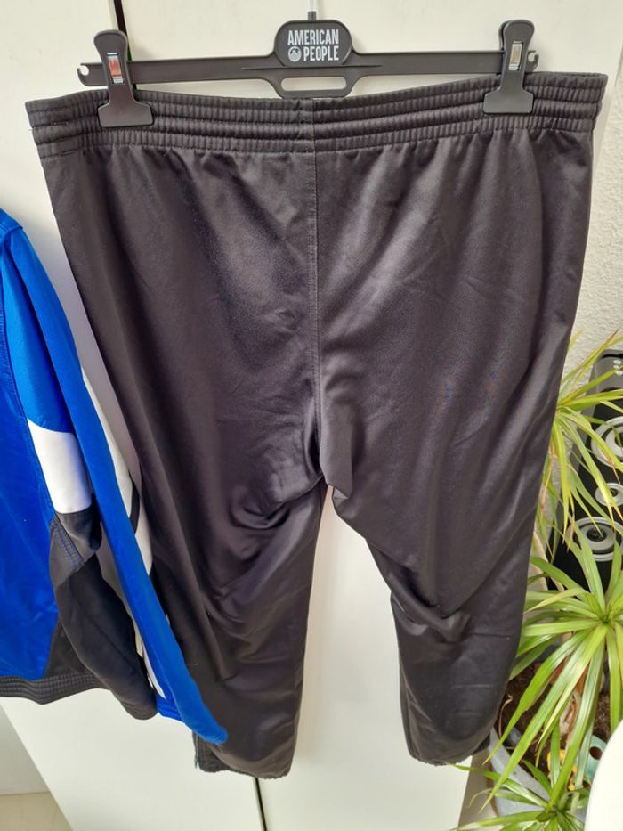Ensemble Survetement Jogging Football Veterans Erima Bleu Noir - photo numéro 12
