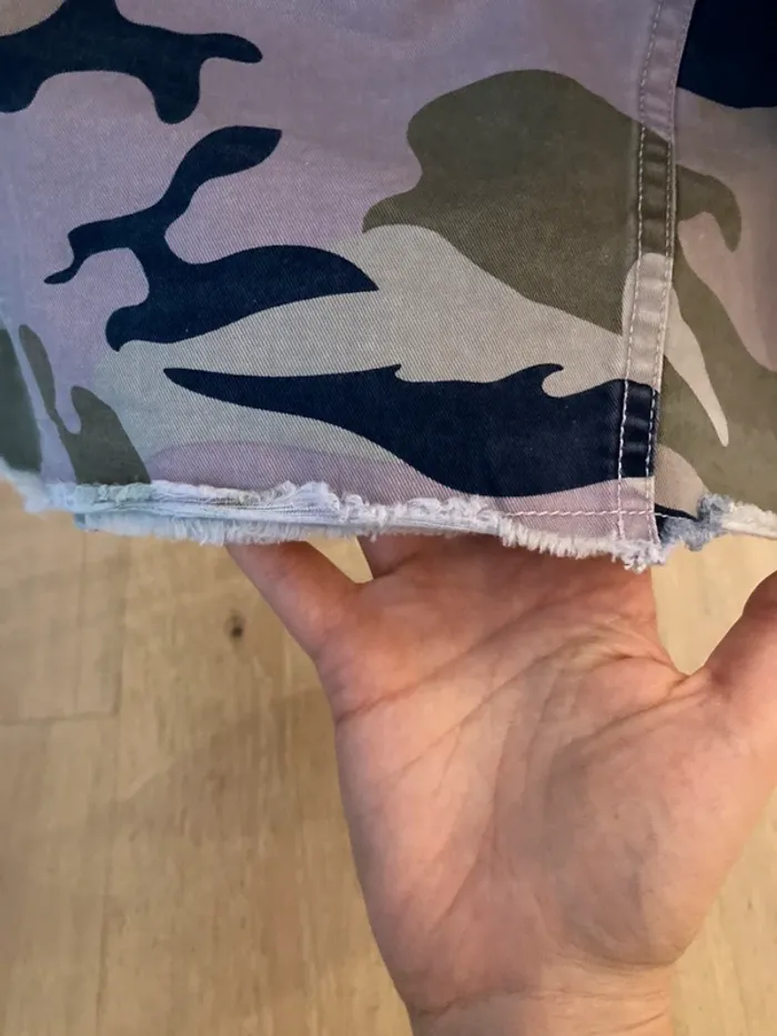 Zadig & Voltaire veste camouflage parme légère courte coton - photo numéro 7